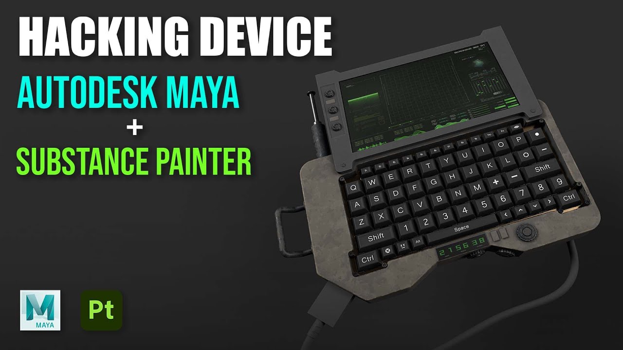 Create Your Own Hacking Device in 3D Maya - YouTube