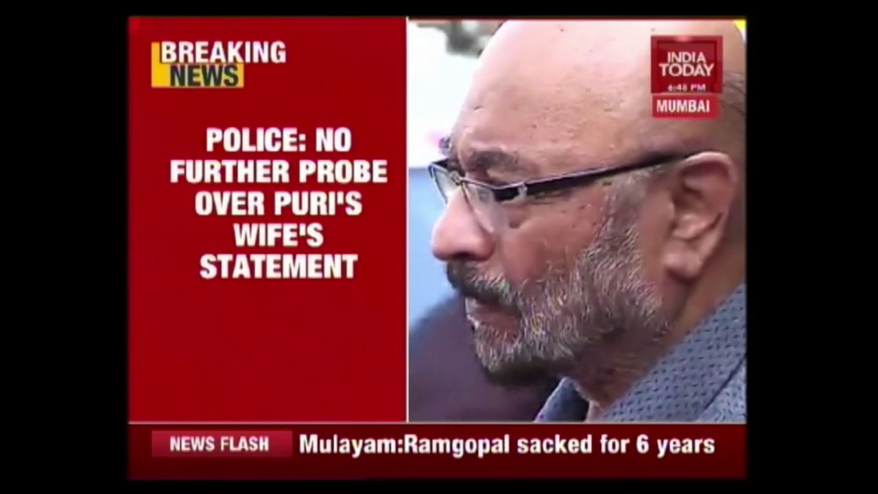 Police Records Om Puri's Wife's Statement