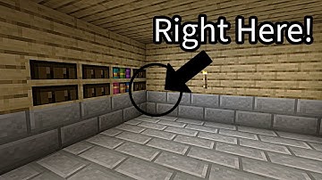 How to build a SECRET Bookshelf Door In Minecraft!