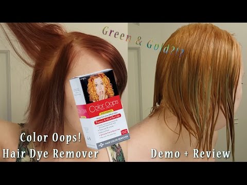 Color Oops! Removing Red/Purple Hair Dye Demo + Review ...