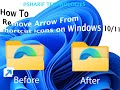 How to remove arrow on shortcut icons || windows 10/11 || @SHARIFTECHNOLOGIES