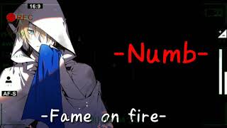 Fame on fire Numb(Linkin park)Cover | Lirik terjemahan Indonesia