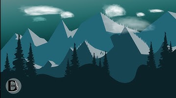 Landscape Scenery || Inkscape - Vector || XM Designs | Speed Art