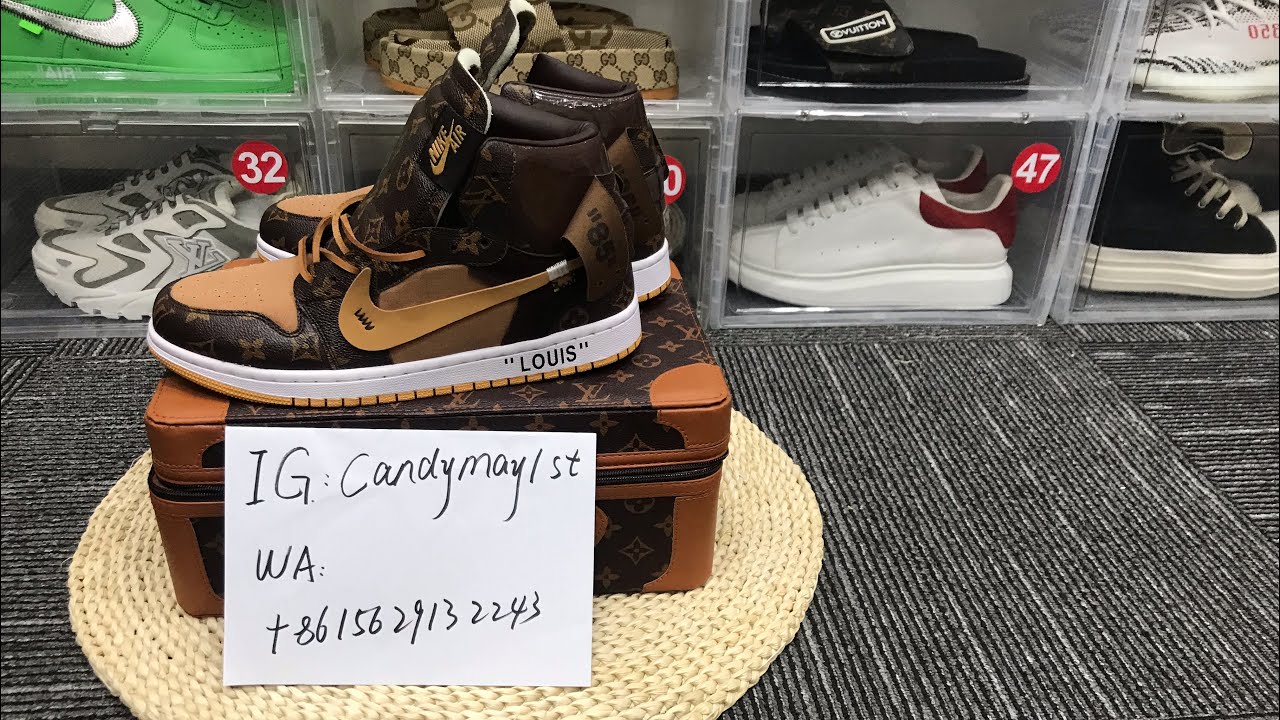 lv off white jordan 1