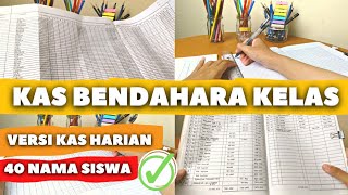 Cara Membuat BUKU KAS BENDAHARA KELAS - Versi Harian, Pemula Pasti Bisa