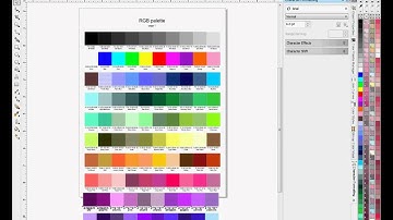 Creating a Color Chart for CorelDRAW x4 and x5 -