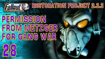 Fallout 2 - Get permission from Metzger for gang war (The Den) Part #28