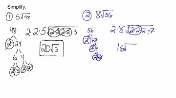 Simplifying Radicals-Square Root-No Variables-MEDIUM