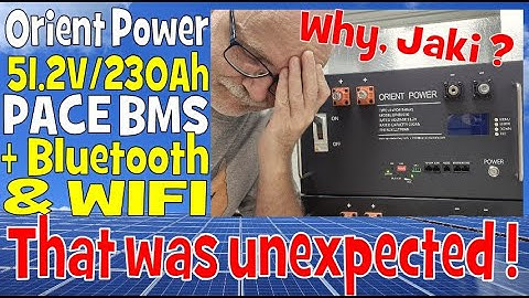 Orientpower 230Ah Battery with new PACE BMS and Bluetooth + Wifi. What is going on, Jaki???