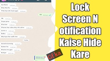 how to hide notification on lock screen realme || Realme mobile me lock screen par notification hide