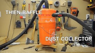 Home made cyclone dust extractor made from two 5 gal buckets.