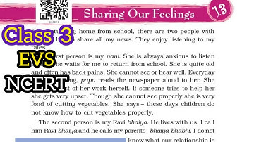 Sharing Our Feelings | Class 3 EVS Chapter 13 | Questions Answers Hindi explanation |