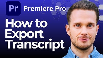 How to Export Transcript From Premiere Pro