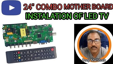 How to install tr67.675 universal combo mother board | 24 inch led tv me board kaise lagaye.