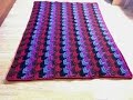 3D коврик оборотными рядами крючком/3D rug in crochet rows