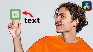 How to Stick Text to a MOVING Object in Davinci Resolve - Tracking Tutorial