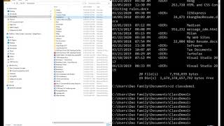File Management - Part 1A - DOS Commands