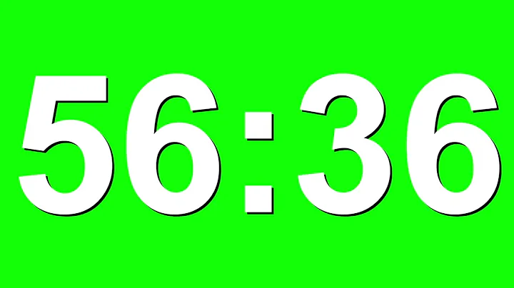 1 Minute Countdown Timer Animation on Green Screen - No Copyright,  Stock Video Animations