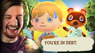 MY FIRST ANIMAL CROSSING EXPERIENCE (& I'm already in debt) | Animal Crossing: New Horizons