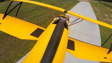 Insta360 Go 2 mounted to a Dynam Waco Rc Plane