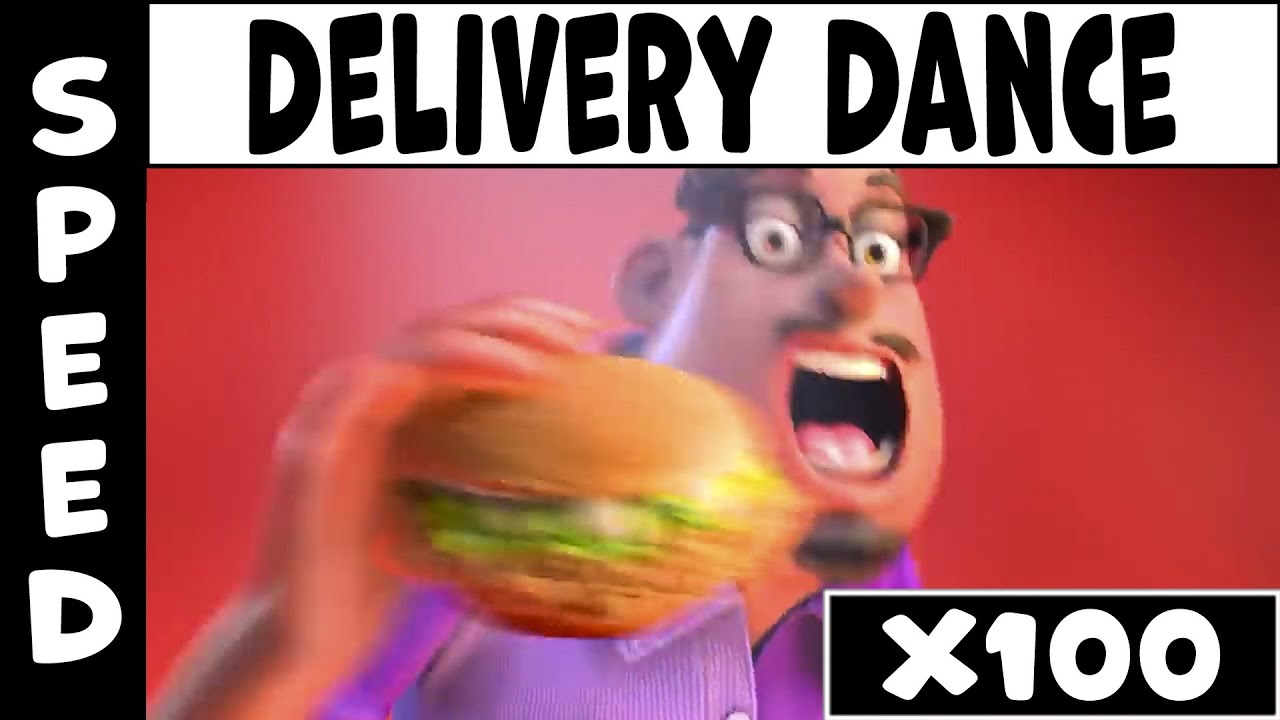 Grubhub [Delivery Dance] Speed X100 (Gradual Acceleration) YouTube