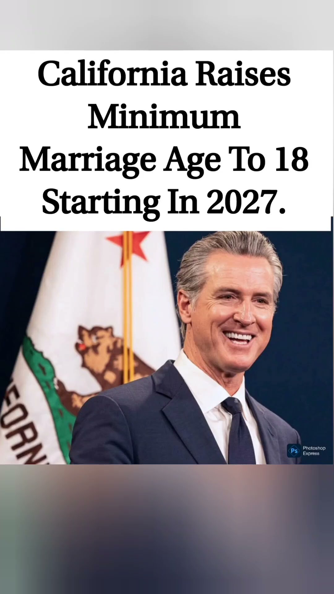 California Raises Minimum Marriage Age To 18 Starting In 2027.#calfornia#america #state