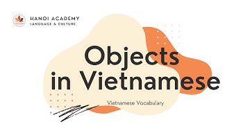Objects in Vietnamese