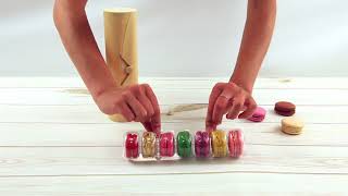Packnwood UK - Macaron insert and wooden box (7 macarons)