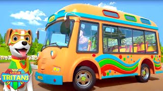 Колеса На Автобусе Песня Для Детей И Мультфильм Видео От Little Tritans