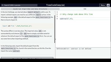 Lesson 25 | ES6 | Import a Default Export