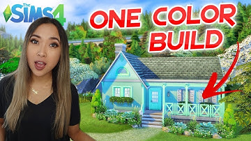 Sims 4 LIVE House Building: Solid Color Build Challenge
