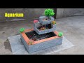 Designing to build an aquarium out of old ceramic tiles \ Garden decorating ideas for your home