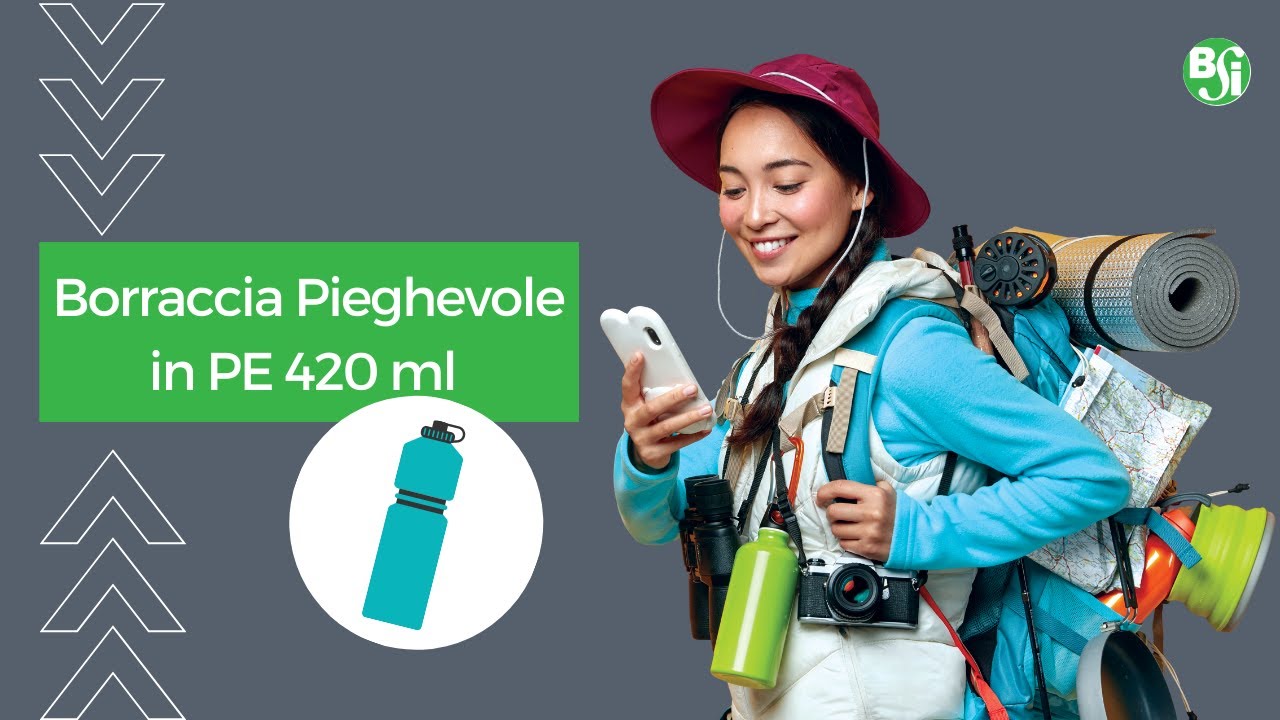 Geruwam Borracce Pieghevoli, Borraccia Tascabile Pieghevole con