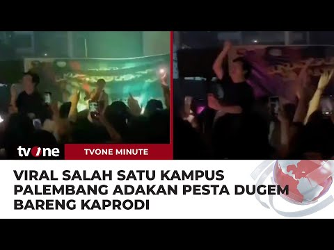 VIRAL! Video Mahasiswa Palembang Dugem di Kampus Bareng Kaprodi | tvOne Minute