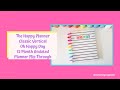 The Happy Planner Classic Vertical Oh Happy Day 12 Month Undated Planner Flip Through