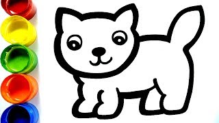 Cara Menggambar dan Mewarnai Kucing Mainan - Menggambar dan mewarnai untuk Anak Anak