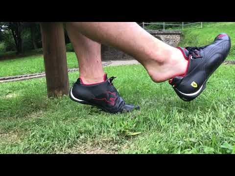 Rob's Puma Futurecat sockless shoeplay