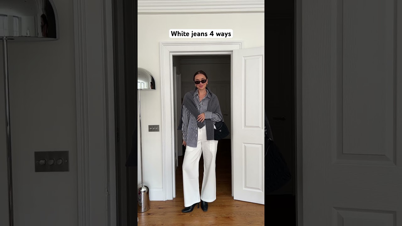 White jeans 4 ways for Autumn! 