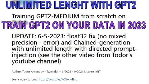 Updated 2023: Training GPT2-MEDIUM from scratch on Colab and Unlimited Chained Generation