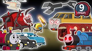 Cursed Thomas vs CHOO CHOO CHARLES  & GHOSTBUSTERS  COMPLETE EDITION  PART B I AMONG US ANIMATION