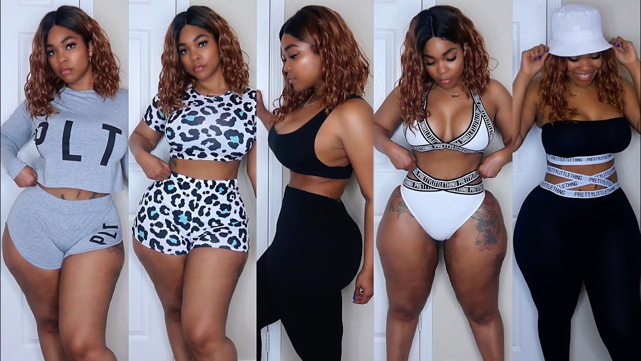 PRETTY LITTLE THING CURVY GIRL TRY ON HAUL | LOUNGEWEAR | Gina Jyneen