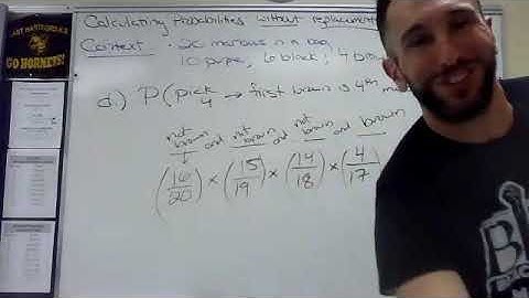 Calculating Probabilities Without Replacement