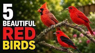 5 BEAUTIFUL Red Birds in the United States