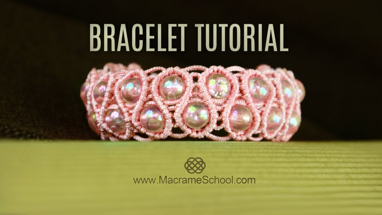 Pearls in Waves - Snaky Bracelet Tutorial in Vintage Style | DIY - YouTube