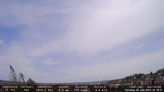 Timelapse Cam 1 - 6. juli 2017