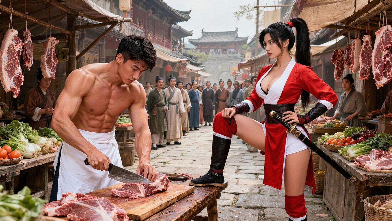 【FULL】女混混索要天價保護費，誰料眼前賣豬肉小夥竟是隱世武神！抬手間秒殺一切，10大絕世美女搶著要嫁給他#短劇 #男頻爽劇 #逆襲 #狂雁 #復仇 #覺醒