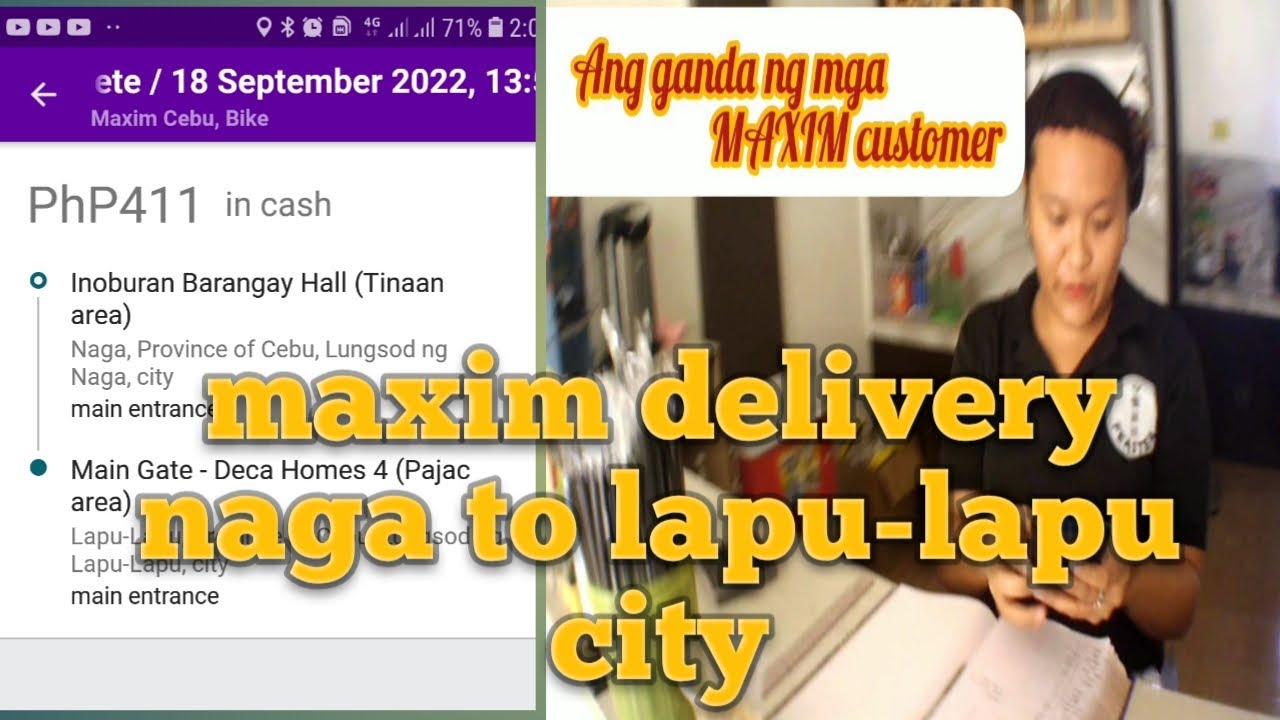 Maxim delivery rider part 1(naga to lapu-lapu)