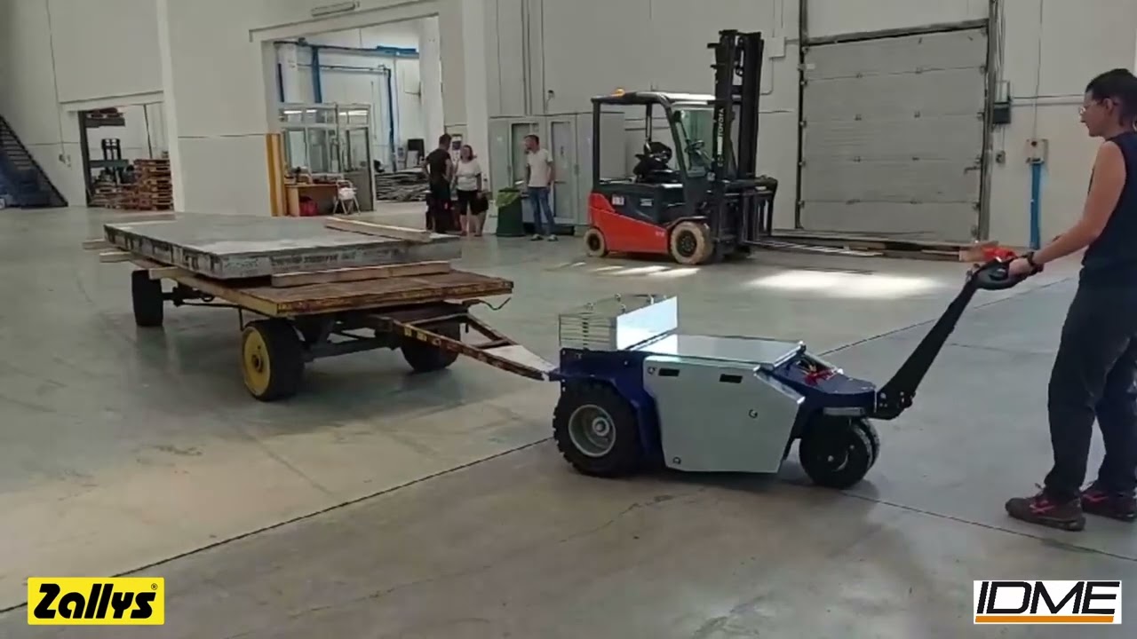 Arrastradores y transportadores eléctricos industriales.