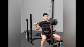 Weight Bench Lat Pulldown Bar Installation