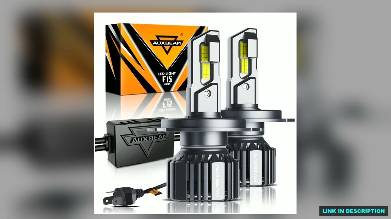 AUXBEAM 20000LM 6500K 90W LED Headlight Bulbs F15 Series Canbus H4 H7 H11 9005 9006 9007 LED Car